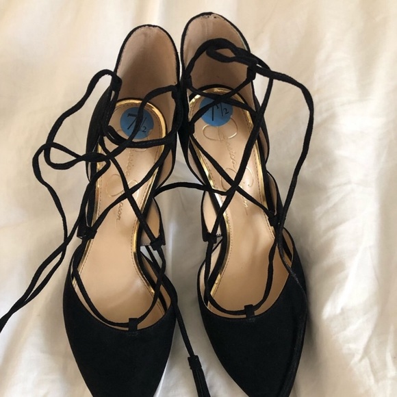 Jessica Simpson Versie Tie Up Heels NWT - Picture 2 of 8